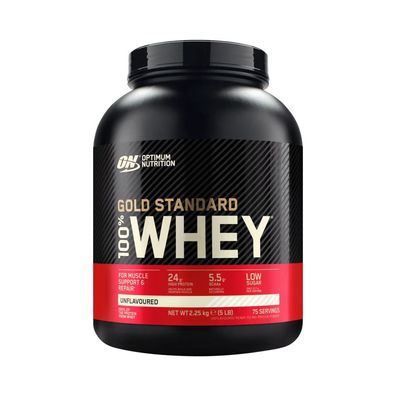 Optimum Nutrition 100% Whey Gold Standard (5lbs) Unflavoured