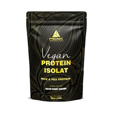 Peak Vegan Protein Isolate (750g) Salted Peanut Caramel