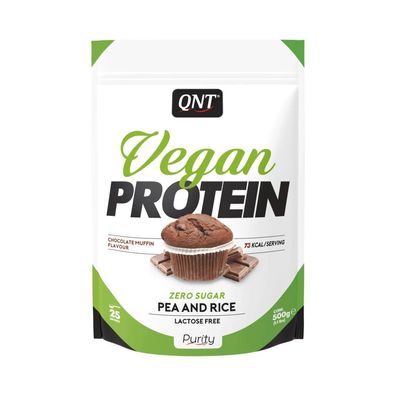 QNT Vegan Protein Powder (500g) Chocolate Muffin