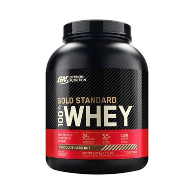 Optimum Nutrition 100% Whey Gold Standard (5lbs) Chocolate and Hazelnut