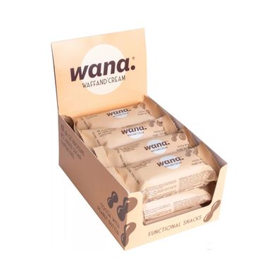 Wana WaffandCream (12x43g) Chocolate and Peanut Butter Cream