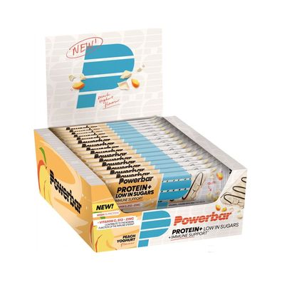 Powerbar Protein Plus Low Sugar + Immune Bar (16x35g) Peach Yoghurt