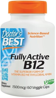 Best Fully Active B12, 1500mcg - 60 vcaps