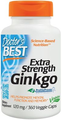 Extra Strength Ginkgo, 120mg - 360 vcaps