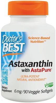 Astaxanthin with AstaPure, 6mg - 90 veggie softgels