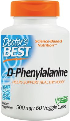 D-Phenylalanine, 500mg - 60 vcaps