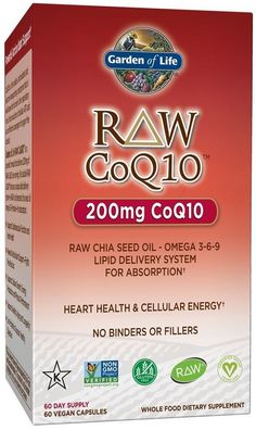 RAW CoQ10, 200mg - 60 vcaps