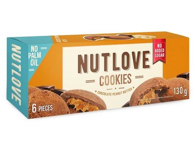 Nutlove Cookies, Chocolate Peanut Butter - 6 cookies