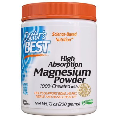 High Absorption Magnesium Powder, 100% Chelated - 200g