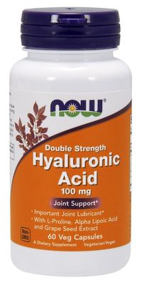 Hyaluronic Acid, 100mg (Double Strength) - 60 vcaps