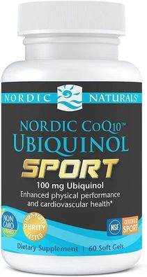 Nordic CoQ10 Ubiquinol Sport, 100mg - 60 softgels