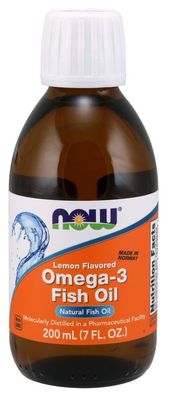 Omega-3 Fish Oil Liquid, Lemon - 200 ml.