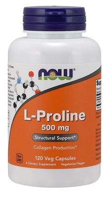 L-Proline, 500mg - 120 vcaps
