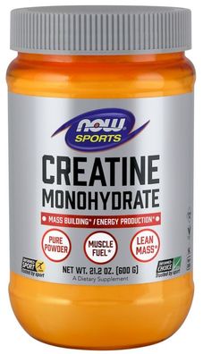 Creatine Monohydrate, 100% Pure Powder - 600g
