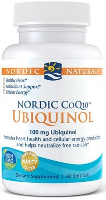 Nordic CoQ10 Ubiquinol, 100mg - 60 softgels