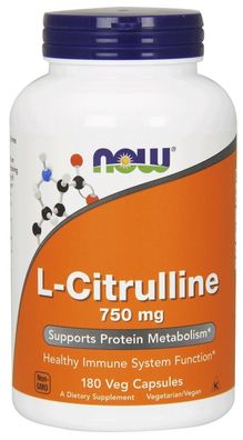 L-Citrulline, 750mg (Caps) - 180 vcaps