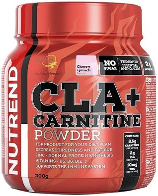 CLA + Carnitine Powder, Cherry + Punch - 300g
