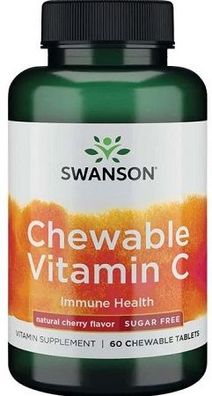 Chewable Vitamin C (Sugar-Free), Cherry - 60 chewable tabs