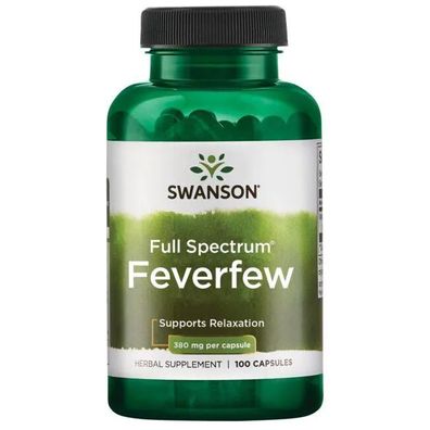 Feverfew, 380mg - 100 caps