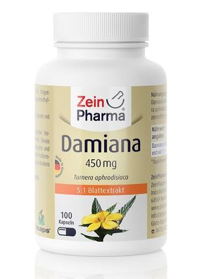 Damiana, 450mg - 100 caps