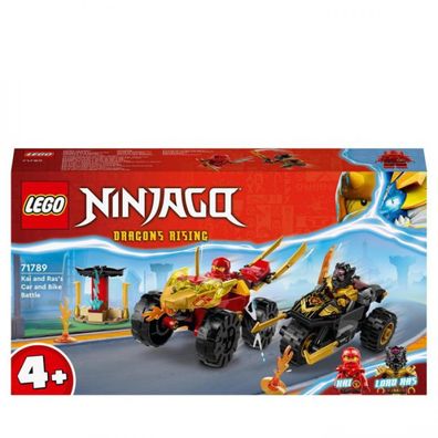 LEGO® Ninjago 71789 Verfolgungsjagd mit Kais Flitzer und Ras? Motorrad