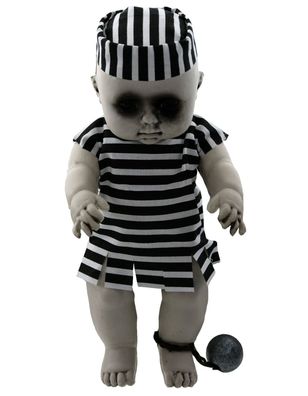 Halloween Zombie Baby Gefangener Puppe (30cm) Deko Dekoration Horrorpuppe