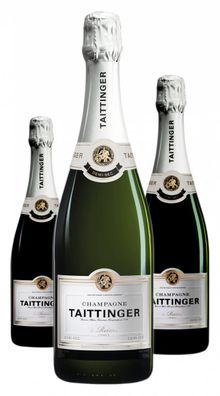 3 x Champagne Taittinger Demi Sec