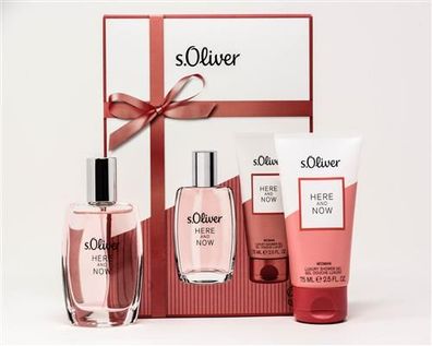 S. Oliver Here and Now for Woman EdT 30 ml Duschgel 75 ml Set