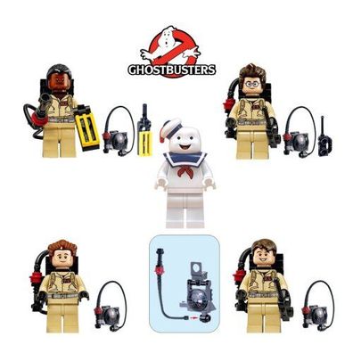 Ghostbusters-Minifiguren passen zu Lego, 5-teiliges Set, Baustein-Montagespielzeug