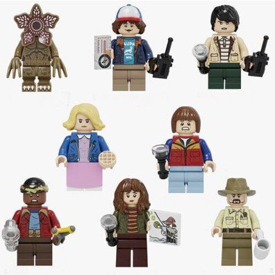 8 Stück Stranger Things Minifiguren Spielzeug passend für Lego