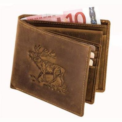 Geldbörse mit Hirschmotiv Ouerformat