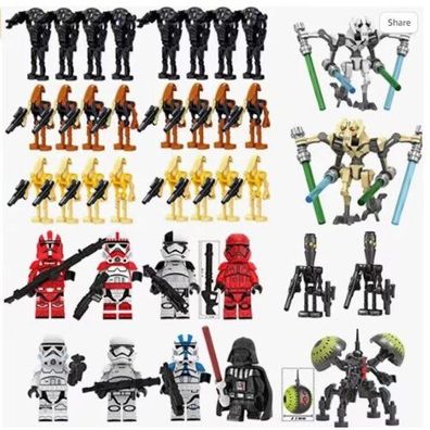 37PCS Star Wars Clone Troopers Minifiguren Geschenk passend für Lego