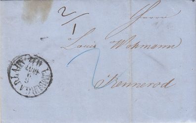 Hessen vollständiger Vorphilabrief aus dem Jahr 1857 von Limburg nach Rennerod 4