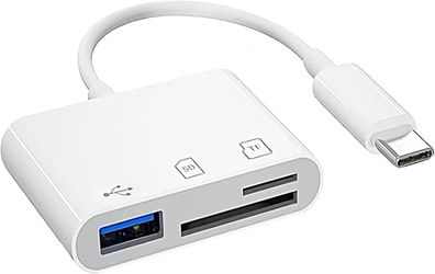 USB-C SD-Kartenleser: 3-in-1, Hochgeschwindigkeitsübertragung