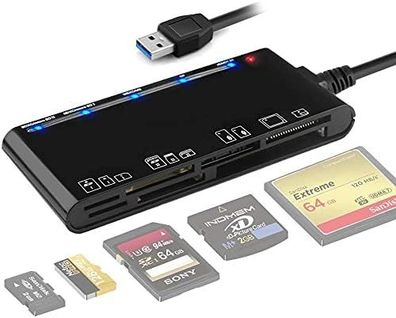 Kartenleser USB 3.0, 7-in-1-Speicherkartenleser