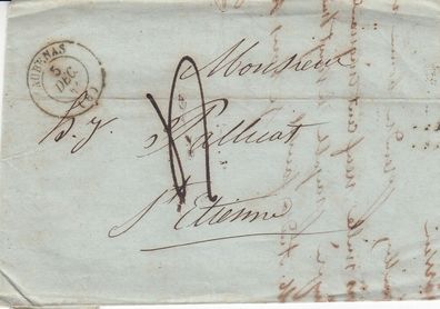Frankreich vollst. Vorphilabrief aus dem Jahr 1841 von Aubenas nach St. Etienne 9