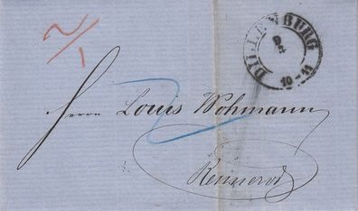 Hessen vollständiger Vorphilabrief aus dem Jahr 1864 von Dillenburg - Rennerod 18
