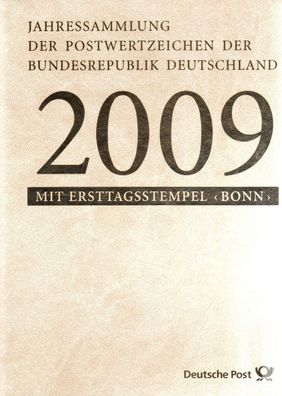 Bund Jahressammlung 2009 mit Ersttagstempel Bonn gestempelt - komplett