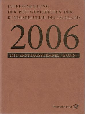 Bund Jahressammlung 2006 mit Ersttagstempel Bonn gestempelt - komplett