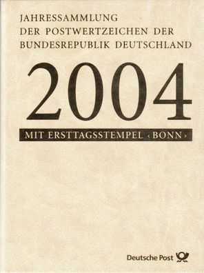 Bund Jahressammlung 2004 mit Ersttagstempel Bonn gestempelt - komplett