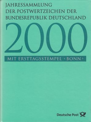 Bund Jahressammlung 2000 mit Ersttagstempel Bonn gestempelt - komplett