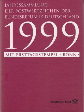 Bund Jahressammlung 1999 mit Ersttagstempel Bonn gestempelt - komplett