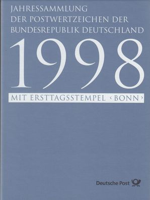 Bund Jahressammlung 1998 mit Ersttagstempel Bonn gestempelt - komplett