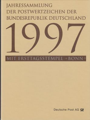 Bund Jahressammlung 1997 mit Ersttagstempel Bonn gestempelt - komplett