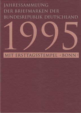 Bund Jahressammlung 1995 mit Ersttagstempel Bonn gestempelt - komplett