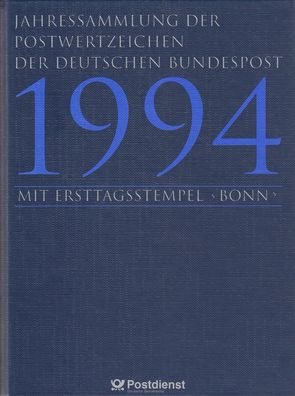 Bund Jahressammlung 1994 mit Ersttagstempel Bonn gestempelt - komplett