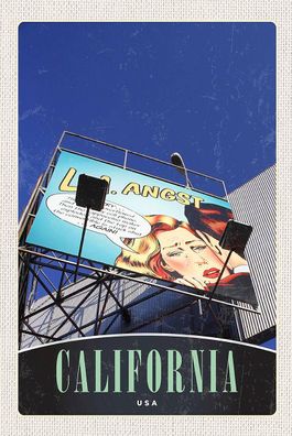 Holzschild 18x12 cm - California Amerika USA Schauspieler