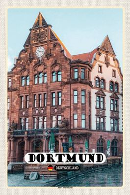 Blechschild 18x12 cm Dortmund Altes Stadthaus Altstadt