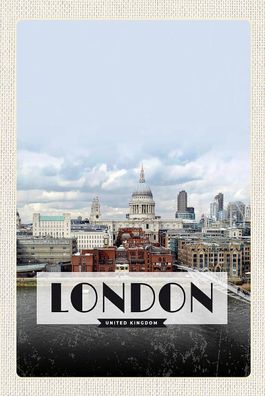 Blechschild 18x12 cm London United Kingdom Foto Poster
