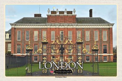 Blechschild 18x12 cm London England Kensington Palace